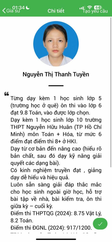 Gia sư Toán THCS 15