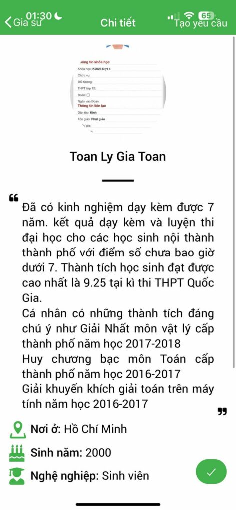 Gia sư Toán THCS 4