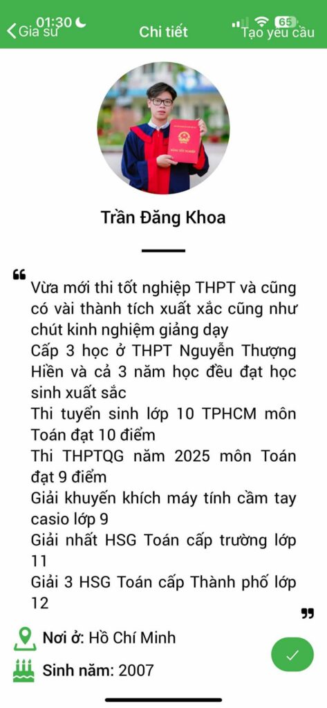 Gia sư Toán THCS 5