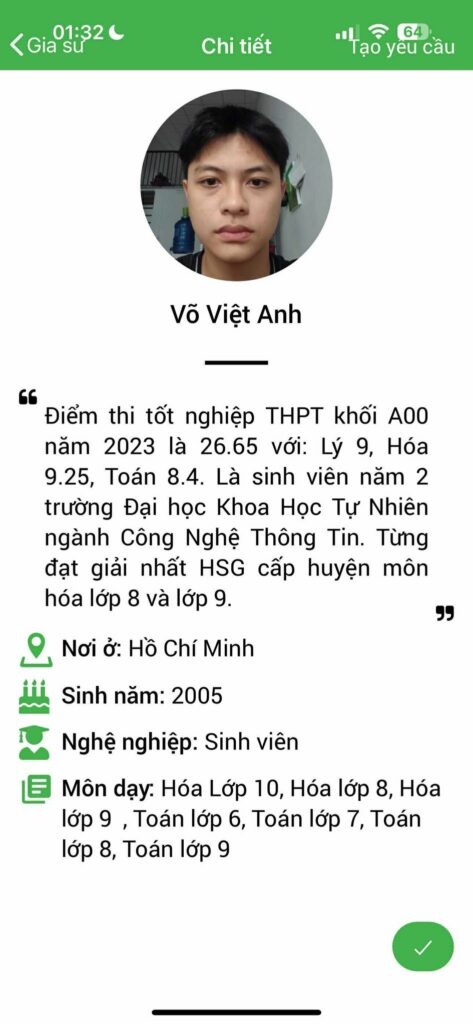 Gia sư Toán THCS 9