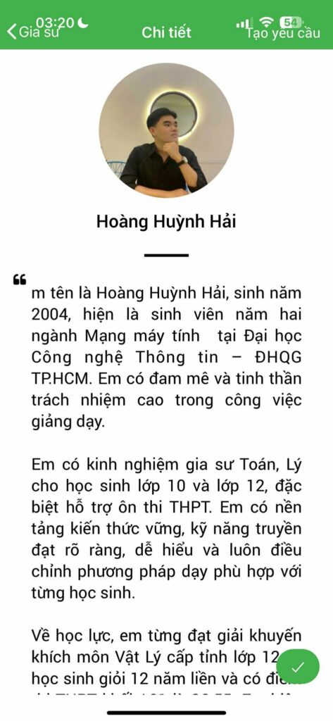 Gia sư Toán THPT 11