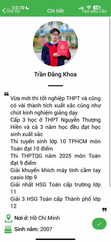 Gia sư Toán THPT 7