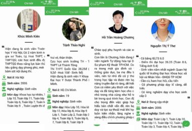Gia sư dạy môn Toán lớp 7 tại nhà